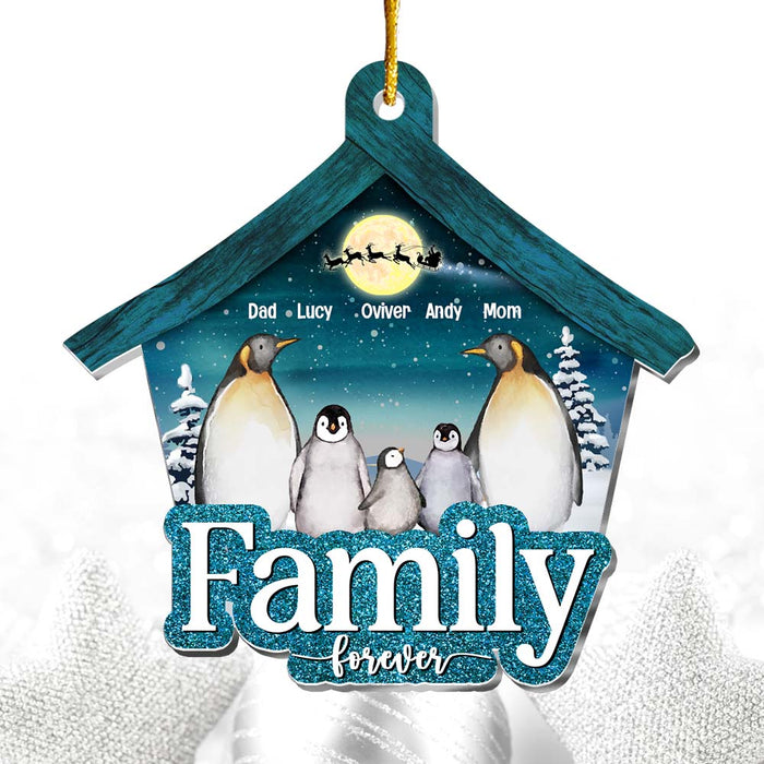 Personalized Penguin Family Christmas Ornament 30060 1