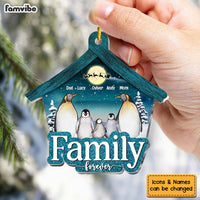 Personalized Penguin Family Christmas Ornament 30060 thumb 1