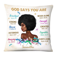 Personalized Inspirational Gift For Daughter God Says You Are Pillow 30064 thumb 1