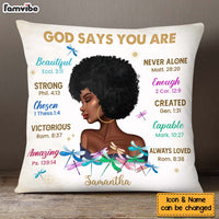 Personalized Inspirational Gift For Daughter God Says You Are Pillow 30064 thumb 1