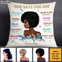 Personalized Inspirational Gift For Daughter God Says You Are Pillow 30064 thumb 1