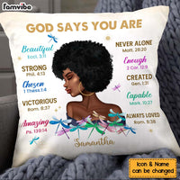 Personalized Inspirational Gift For Daughter God Says You Are Pillow 30064 thumb 1