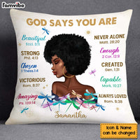 Personalized Inspirational Gift For Daughter God Says You Are Pillow 30064 thumb 1