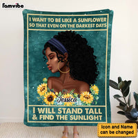Personalized Inspirational Gift For Daughter Sunflower Blanket 30066 thumb 1