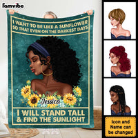 Personalized Inspirational Gift For Daughter Sunflower Blanket 30066 thumb 1