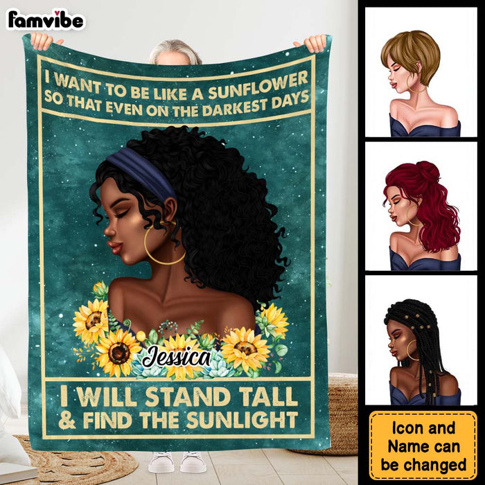 Personalized Inspirational Gift For Daughter Sunflower Blanket 30066 1