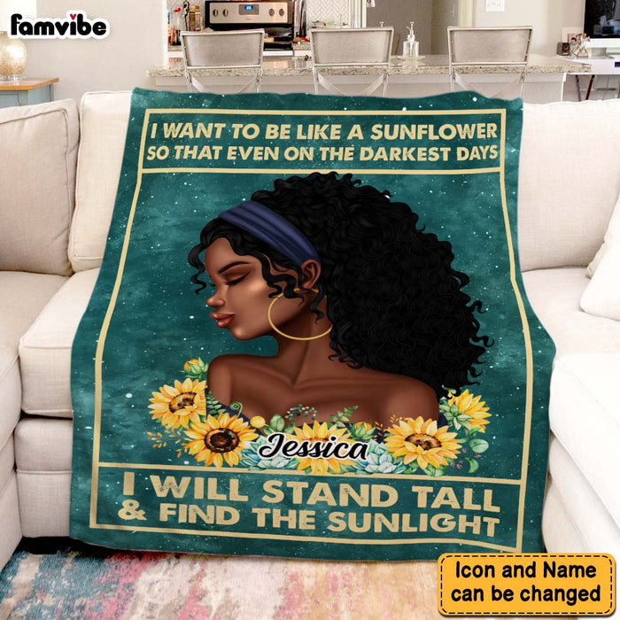 Personalized Inspirational Gift For Daughter Sunflower Blanket 30066 1