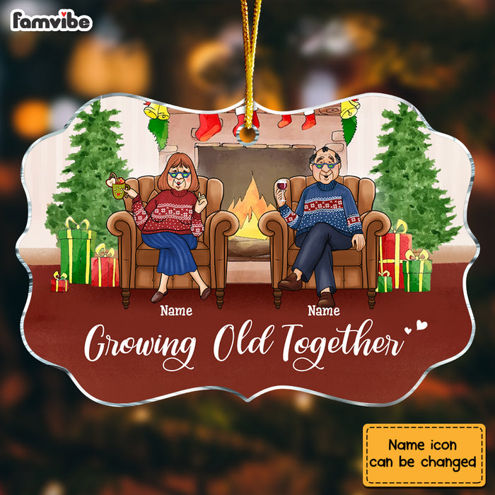 Personalized Gift For Old Couple Growing Old Together Benelux Ornament 30069 1