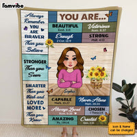 Personalized Inspirational Gift For Daughter You Are Blanket 30070 thumb 1