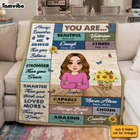 Personalized Inspirational Gift For Daughter You Are Blanket 30070 thumb 1