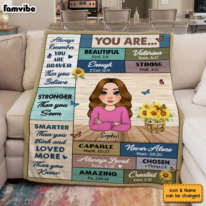Personalized Inspirational Gift For Daughter You Are Blanket 30070 1