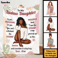 Personalized Gift For Daughter  Inspirational Blanket 30074 thumb 1