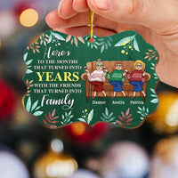 Personalized Christmas Friendship Gift Friends That Turned Into Family Benelux Ornament 30075 thumb 1