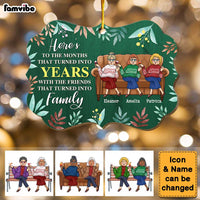 Personalized Christmas Friendship Gift Friends That Turned Into Family Benelux Ornament 30075 thumb 1