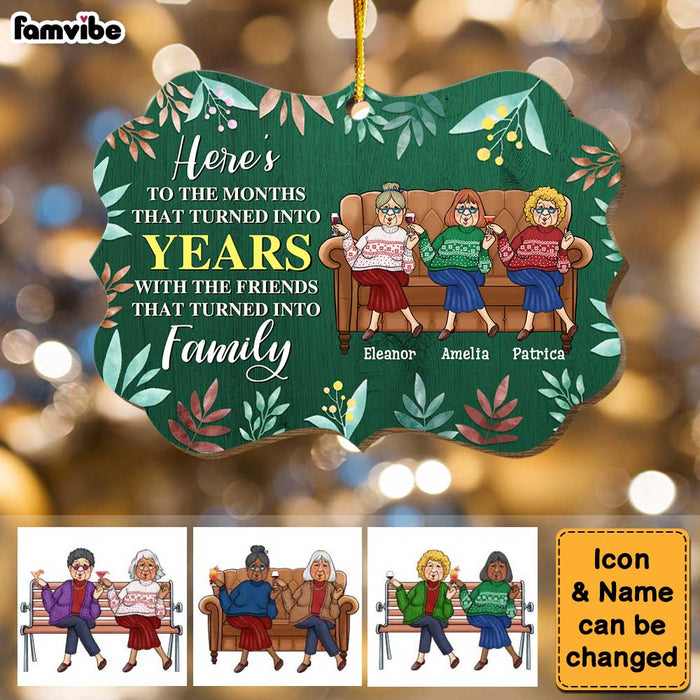 Personalized Christmas Friendship Gift Friends That Turned Into Family Benelux Ornament 30075 1