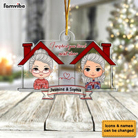 Personalized Gift For Friends Wish You Lived Next Door Ornament 30076 thumb 1