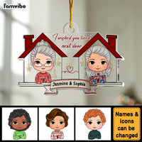 Personalized Gift For Friends Wish You Lived Next Door Ornament 30076 thumb 1
