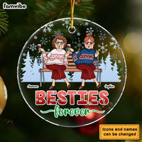Personalized Christmas Friendship Gift Friends Forever Circle Ornament 30078 thumb 1