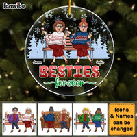 Personalized Christmas Friendship Gift Friends Forever Circle Ornament 30078 thumb 1