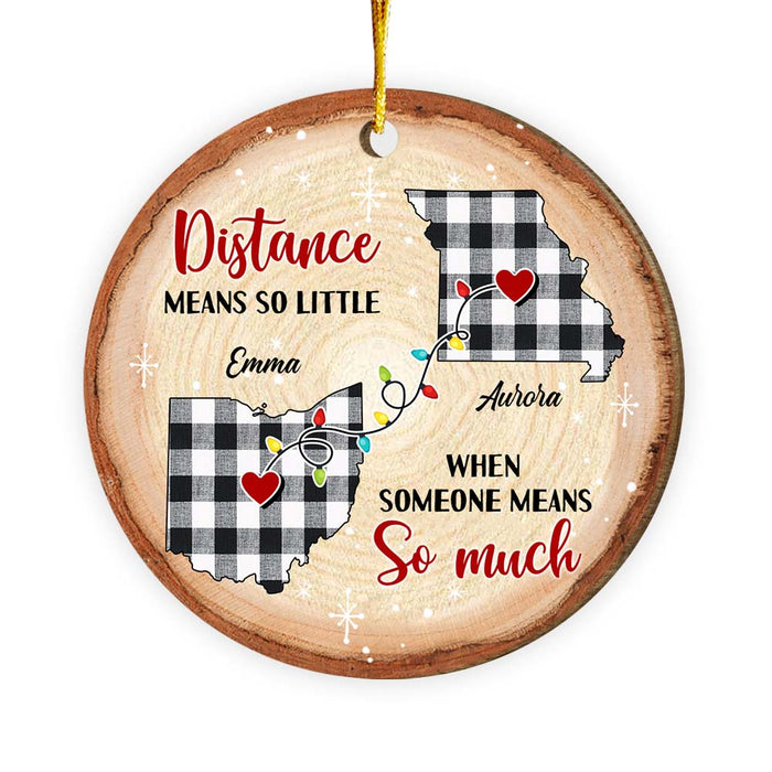 Personalized Christmas Gift Someone Means So Much Long Distance Circle Ornament 30079 1