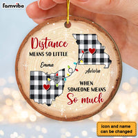 Personalized Christmas Gift Someone Means So Much Long Distance Circle Ornament 30079 thumb 1