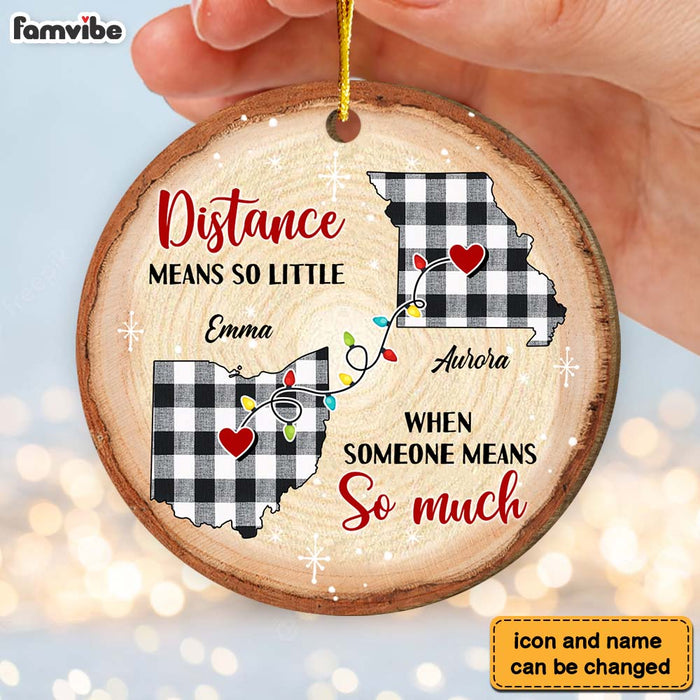 Personalized Christmas Gift Someone Means So Much Long Distance Circle Ornament 30079 1