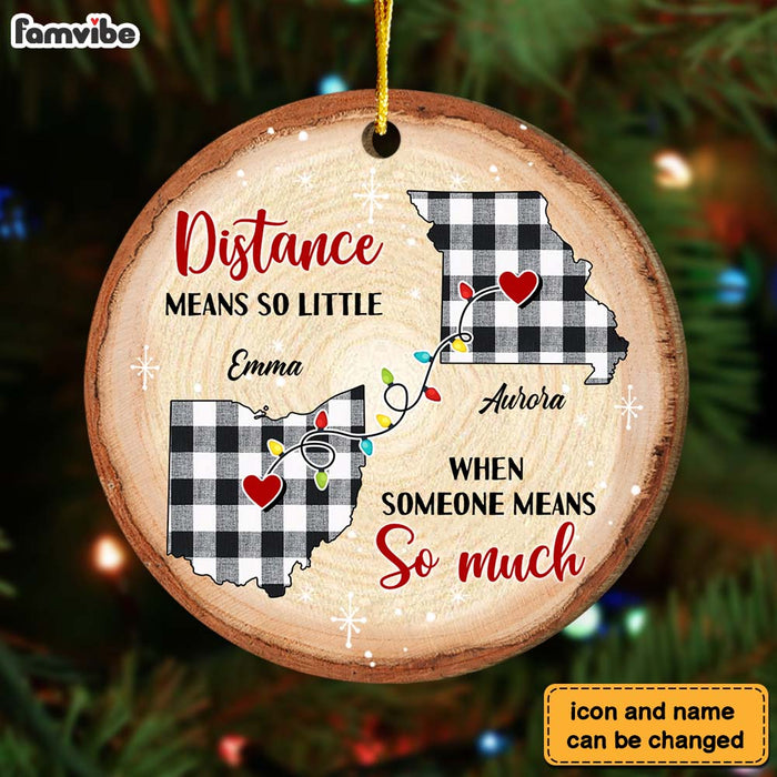 Personalized Christmas Gift Someone Means So Much Long Distance Circle Ornament 30079 1