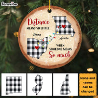 Personalized Christmas Gift Someone Means So Much Long Distance Circle Ornament 30079 thumb 1