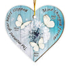 Personalized Memorial Dandelion Gift Butterfly Heart Ornament 30081 1