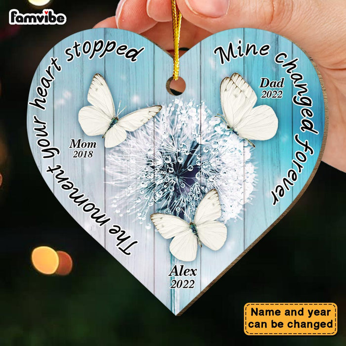Personalized Memorial Dandelion Gift Butterfly Heart Ornament 30081 1
