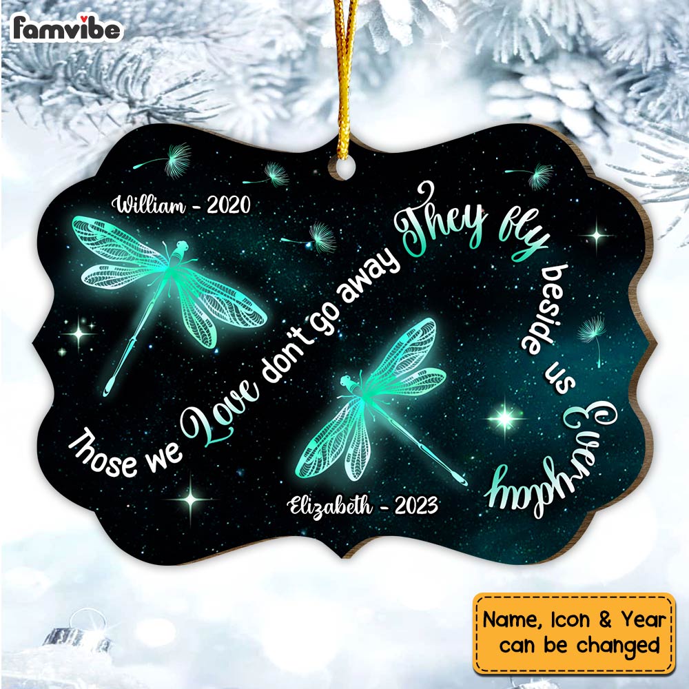 Personalized Gift Memorial Dragonfly Those We Love Benelux Ornament 30084 Primary Mockup