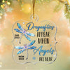 Personalized Memorial Dragonfly Angels Are Near Ornament 30093 1