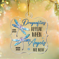 Personalized Memorial Dragonfly Angels Are Near Ornament 30093 thumb 1