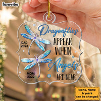 Personalized Memorial Dragonfly Angels Are Near Ornament 30093 thumb 1