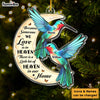 Personalized Because Someone We Love Is In Heaven Memorial Hummingbird Ornament 30101 1