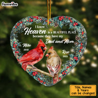 Personalized Heaven Is A Beautiful Place 2 Layered Mix Ornament 30108 thumb 1