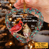 Personalized Heaven Is A Beautiful Place 2 Layered Mix Ornament 30108 thumb 1