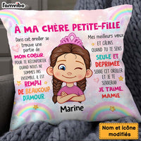 Personalized Gift For Grandson Granddaughter French Hug This Pillow 30109 thumb 1