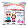 Personalized Gift For Granddaughter French Petite Fille Pillow 30112 1