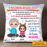 Personalized Gift For Granddaughter French Petite Fille Pillow 30112 thumb 1