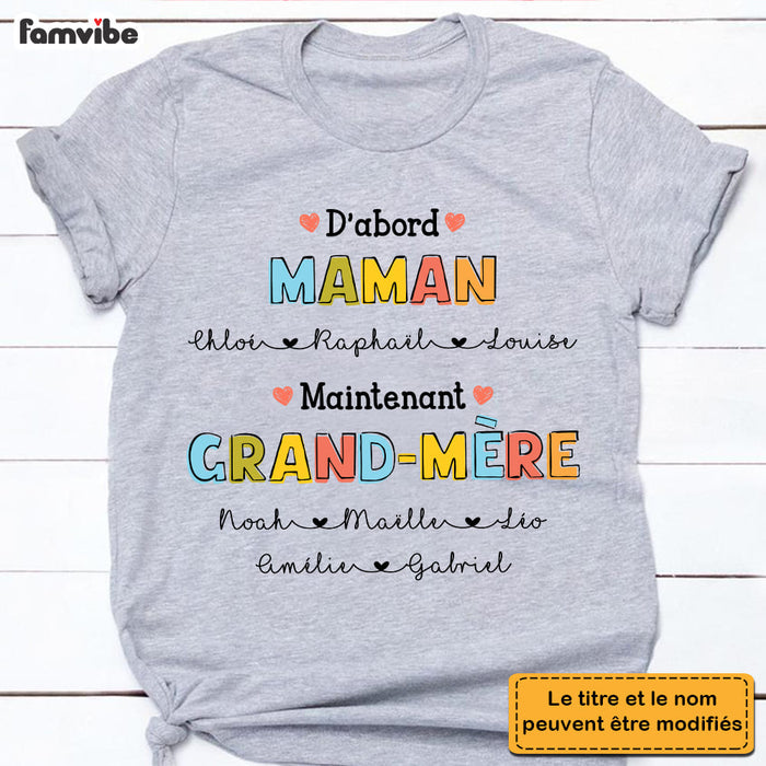 Personalized Gift For Grandma French Grand-mère Shirt - Hoodie - Sweatshirt 30113 1