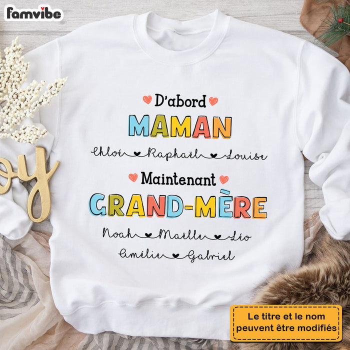 Personalized Gift For Grandma French Grand-mère Shirt - Hoodie - Sweatshirt 30113 1