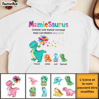 Personalized Gift For Grandma French Mamiesaurus Shirt - Hoodie - Sweatshirt 30119 thumb 1