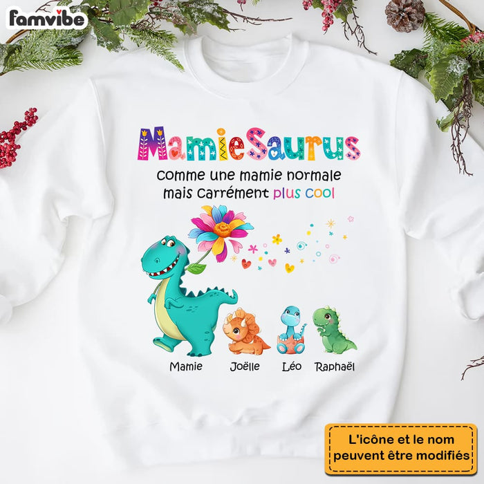 Personalized Gift For Grandma French Mamiesaurus Shirt - Hoodie - Sweatshirt 30119 1