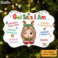 Personalized Gift For Granddaughter God Says I Am Benelux Ornament 30127 thumb 1