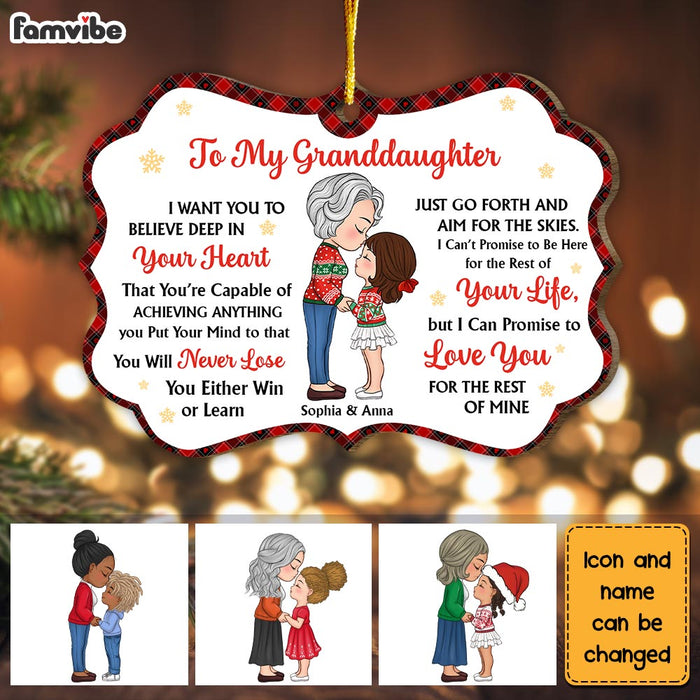Personalized Gift For Granddaughter You're Capable Benelux Ornament 30134 1