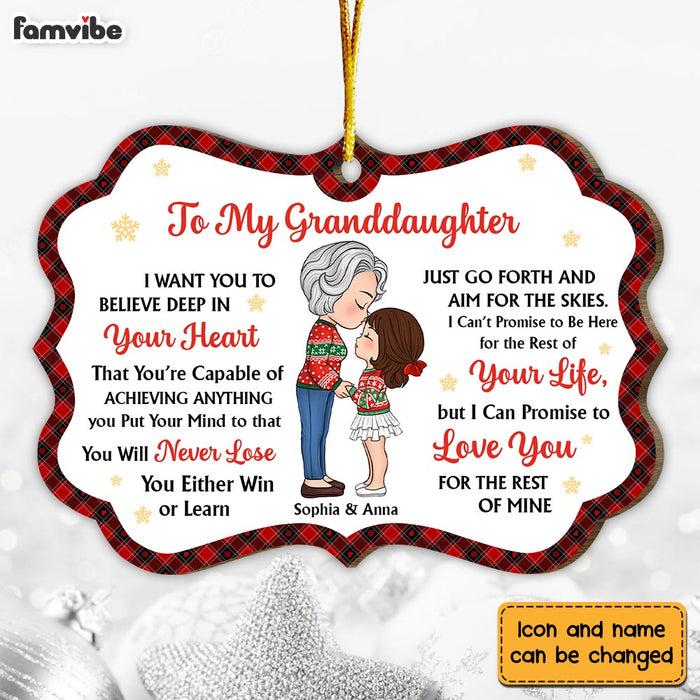 Personalized Gift For Granddaughter You're Capable Benelux Ornament 30134 1