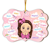 Personalized Christmas Gift For Granddaughter Unicorn I Am Benelux Ornament 30135 thumb 1