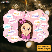 Personalized Christmas Gift For Granddaughter Unicorn I Am Benelux Ornament 30135 thumb 1