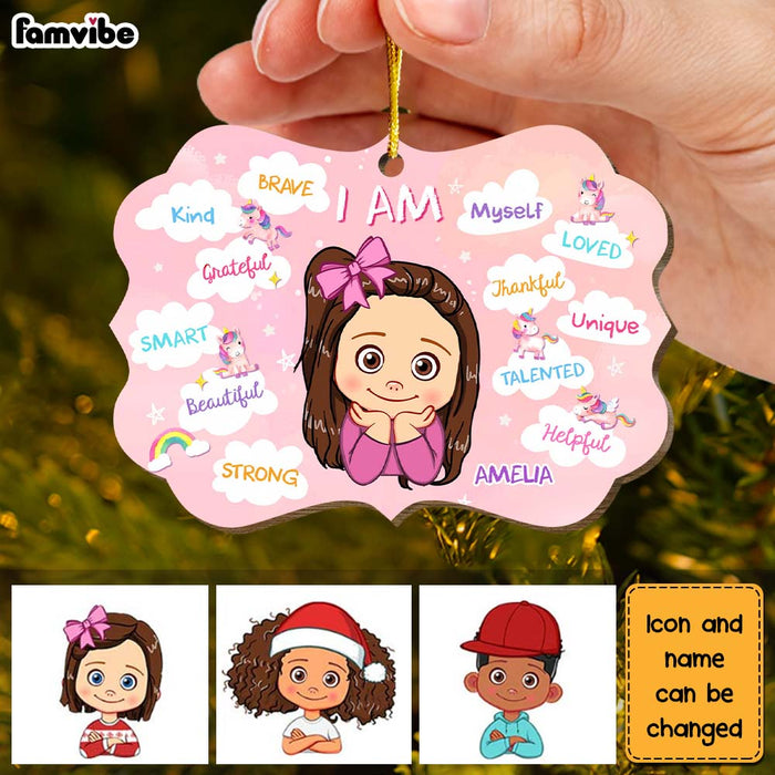 Personalized Christmas Gift For Granddaughter Unicorn I Am Benelux Ornament 30135 1